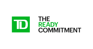TD Bank logo and slogan: The ready commitment.