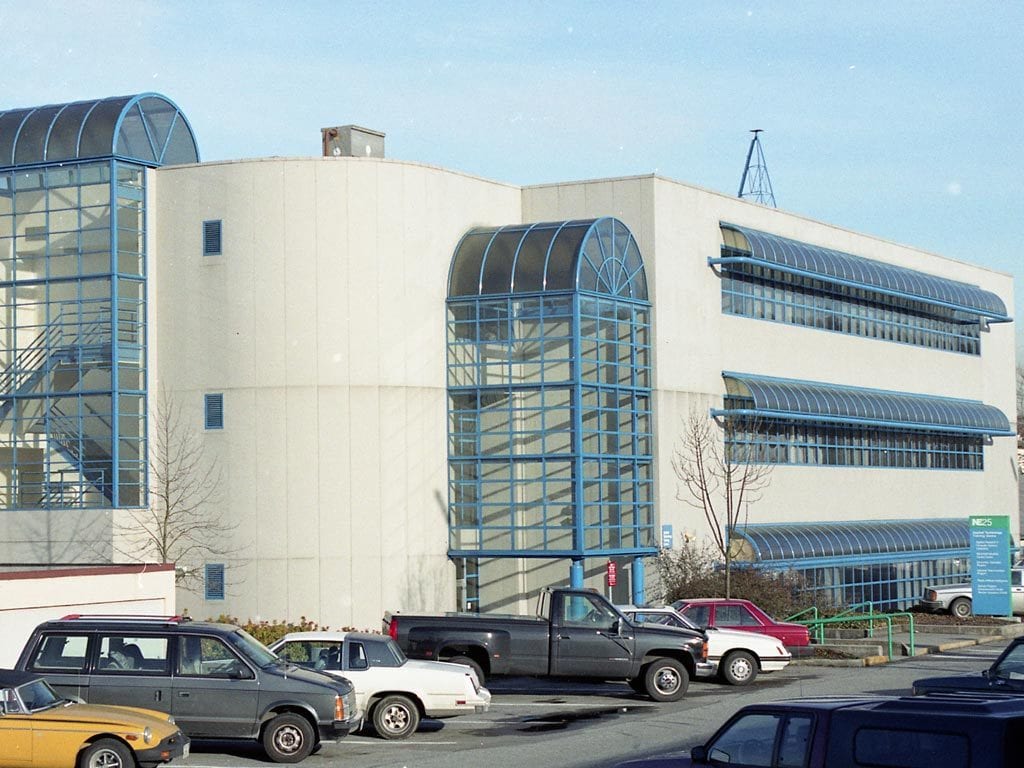 BCIT building NE25 in 1989