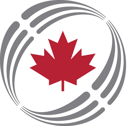 Association of Consulting Engineering Companies of British Columbia logo, which is a red maple leaf inside of three concentric black circles