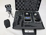 Videoconferencing equipment.