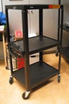 Portable projector cart.