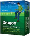 Logo for dragon naturally speaking speech to text.