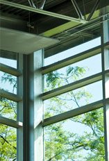Image of windows letting in natural light.