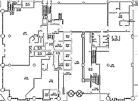 Photo of floor plan for the downtown campus.