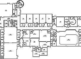 Photo of floor plan for the marine campus.