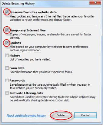 Delete browing history page 2.