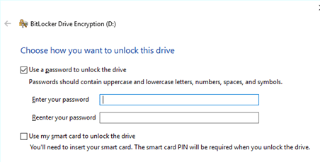 BitLocker To Go training web snippet
