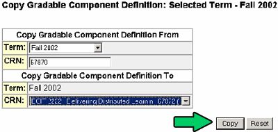 Gradebook instructions - selected term - fall 2002