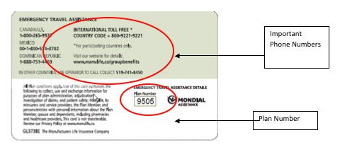 manulife financial emergency travel assistance