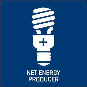 Net energy producer icon.