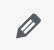 Edit icon: line drawing of a pencil pointing diagonally down and left