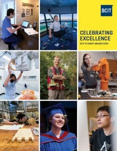 Cover of BCIT 2020 Celebration of Excellence awards.