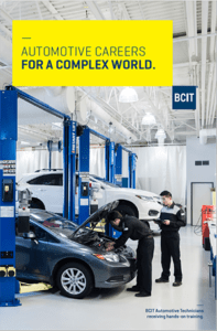 Cover of the downloadable BCIT Automotive Technician program brochure.