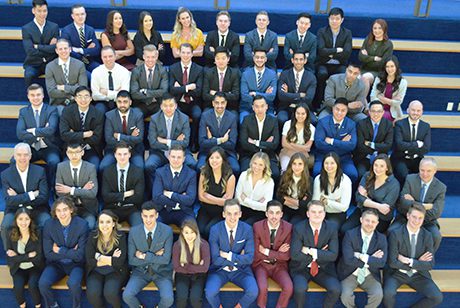 Group photo of sales students.