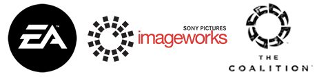 EA, Sony Pictures Imageworks and The Coalition logos.