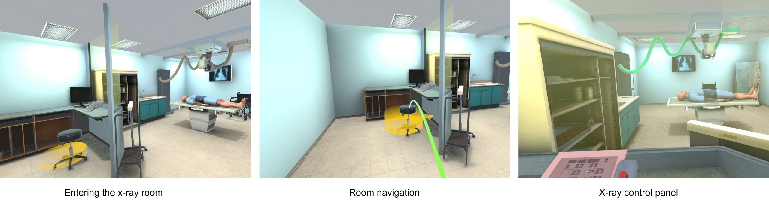 guided vr experience of xray production