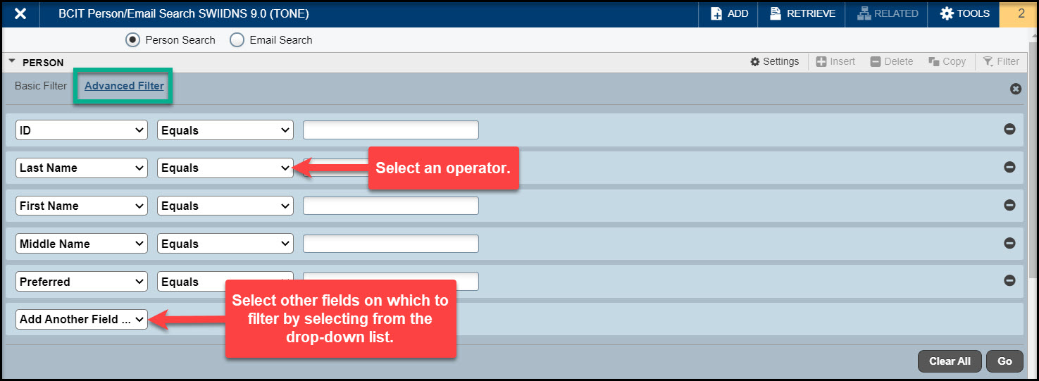 Banner 9 Quick Reference Guide Resource BCIT