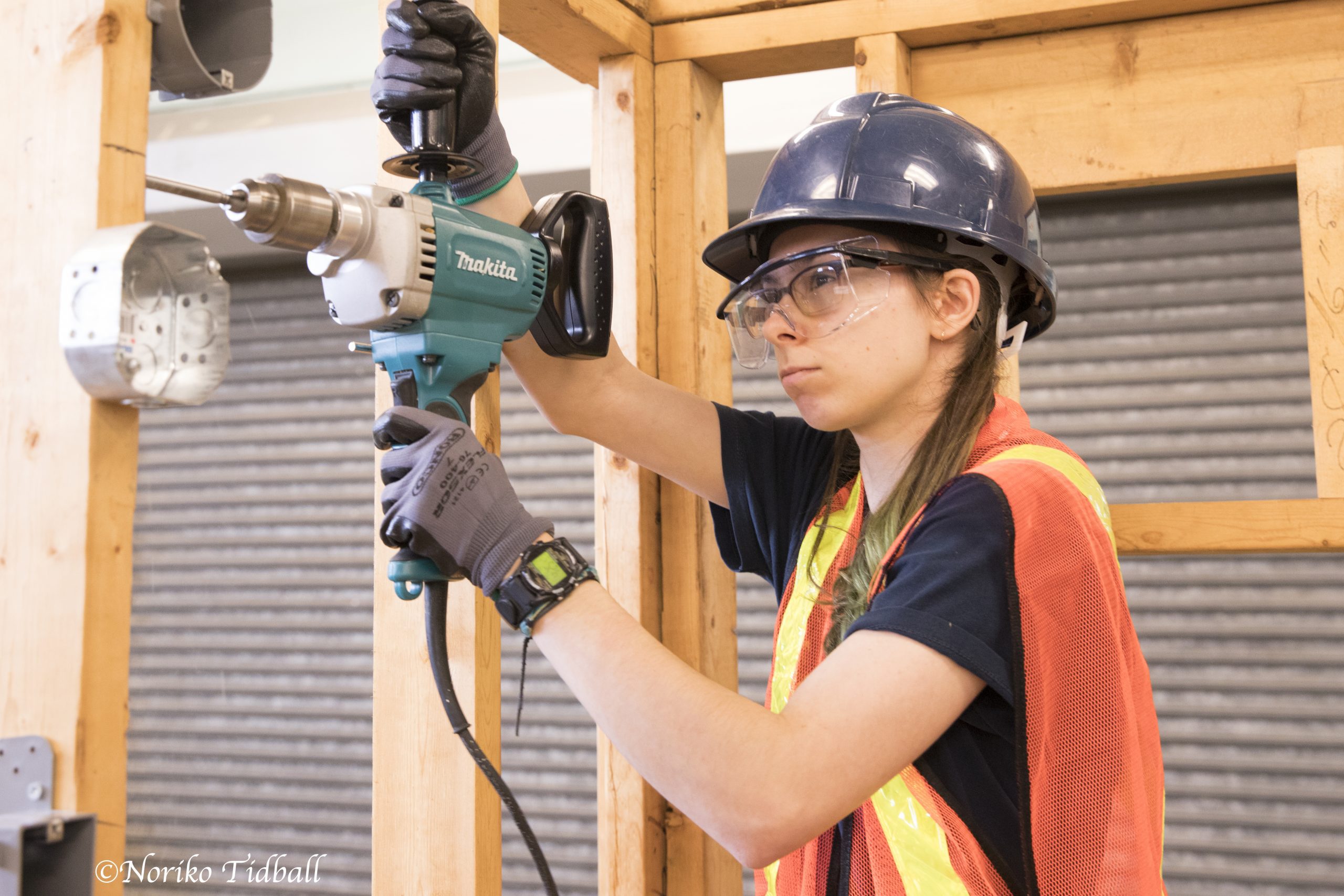 Woman in Electrical program