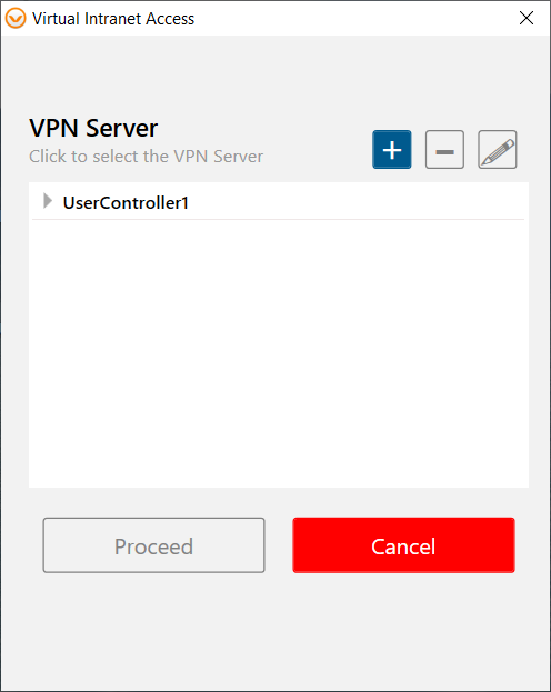 VPN server window showing usercontroller1 in the list