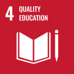 UN SDG 4 Quality Education Icon.