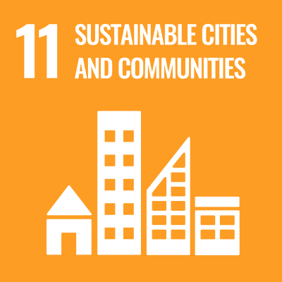 UN SDG 11 Sustainable Cities and Communities Icon.