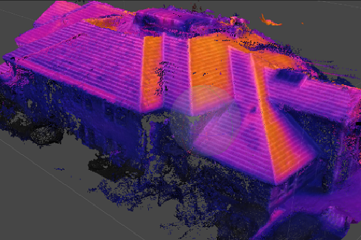 Thermal 3D image of building
