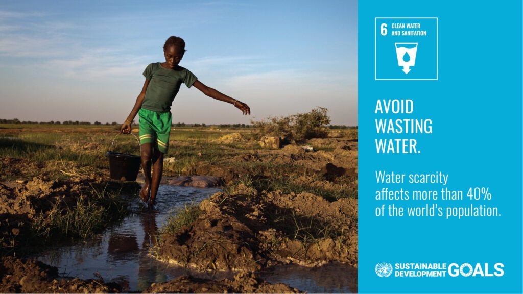 SDG 6 Clean Water and Sanitation call to action.