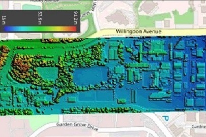Photogrammetric map of campus for thumbnail