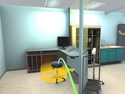 VR app Be the Beam room navigation