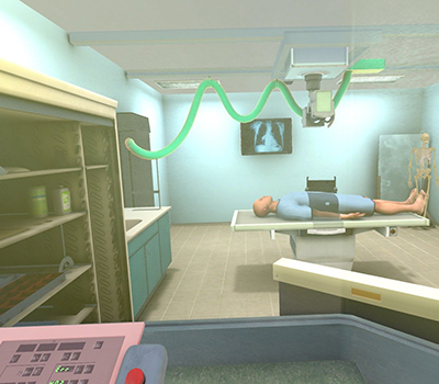 VR app Be the Beam control panel