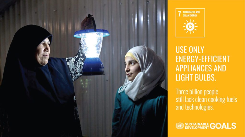 UN SDG 7 Action Card.