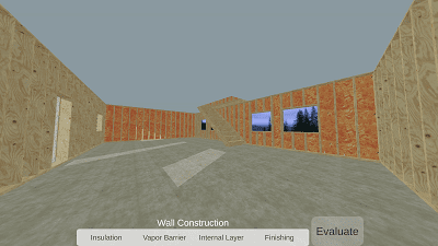 Screen from Building Envelope app insulation layers