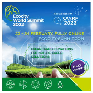 Ecocity World Summit 2022 poster.