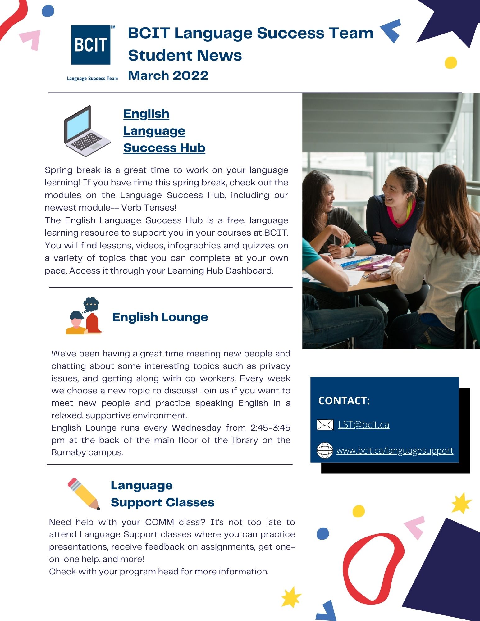 Language Success Team Student Newsletter March 2022