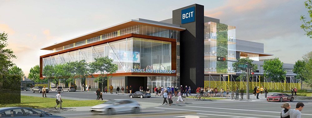 Artist's rendering of the new BCIT Trades and Technology Complex
