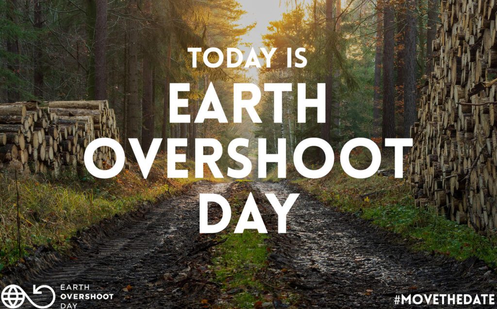 Earth Overshoot Day poster.