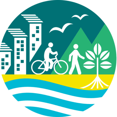 Logo for the 2019 Ecocity World Summit in Vancouver, British Columbia.