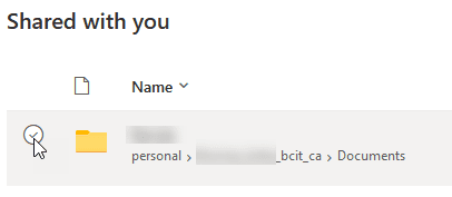 Mouse cursor hovering over the radio button next to the selected item