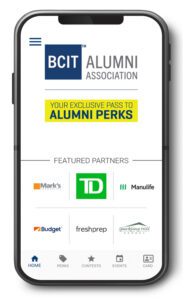 Alumni Perks app screen