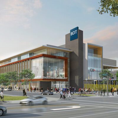 An artist rendering of the BCIT Trades and Technology Complex.