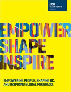 The cover of the BCIT Year In Review 2021 to 2022