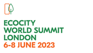 Ecocity World Summit London 2023 logo.