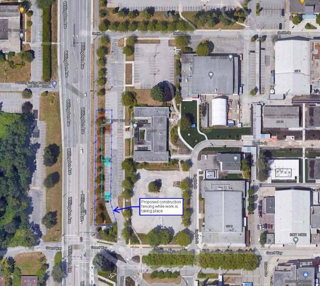 Parking Lot P15 -Closure plan