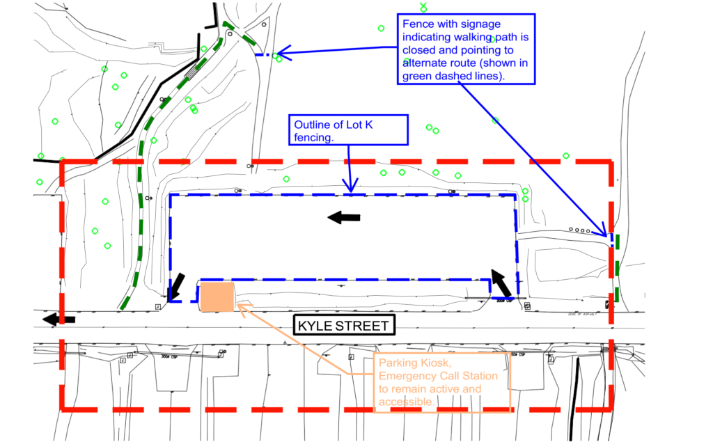 Parking Lot K Closure