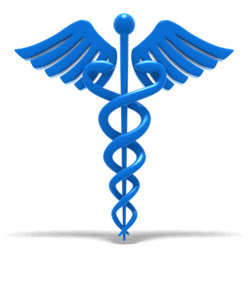 animated blue medical symbol