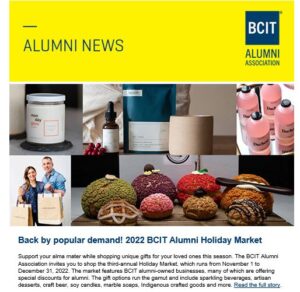 Sample of Alumni E-newsletter 