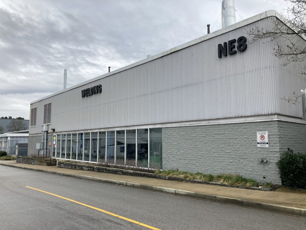 Frontage of building NE8