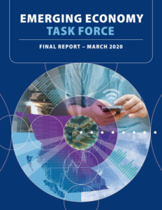 Cover of Emerging Economy Task Force report.