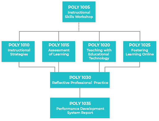 flowchart of polytechnic academy courses