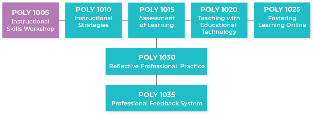flowchart show polytechnic academy courses